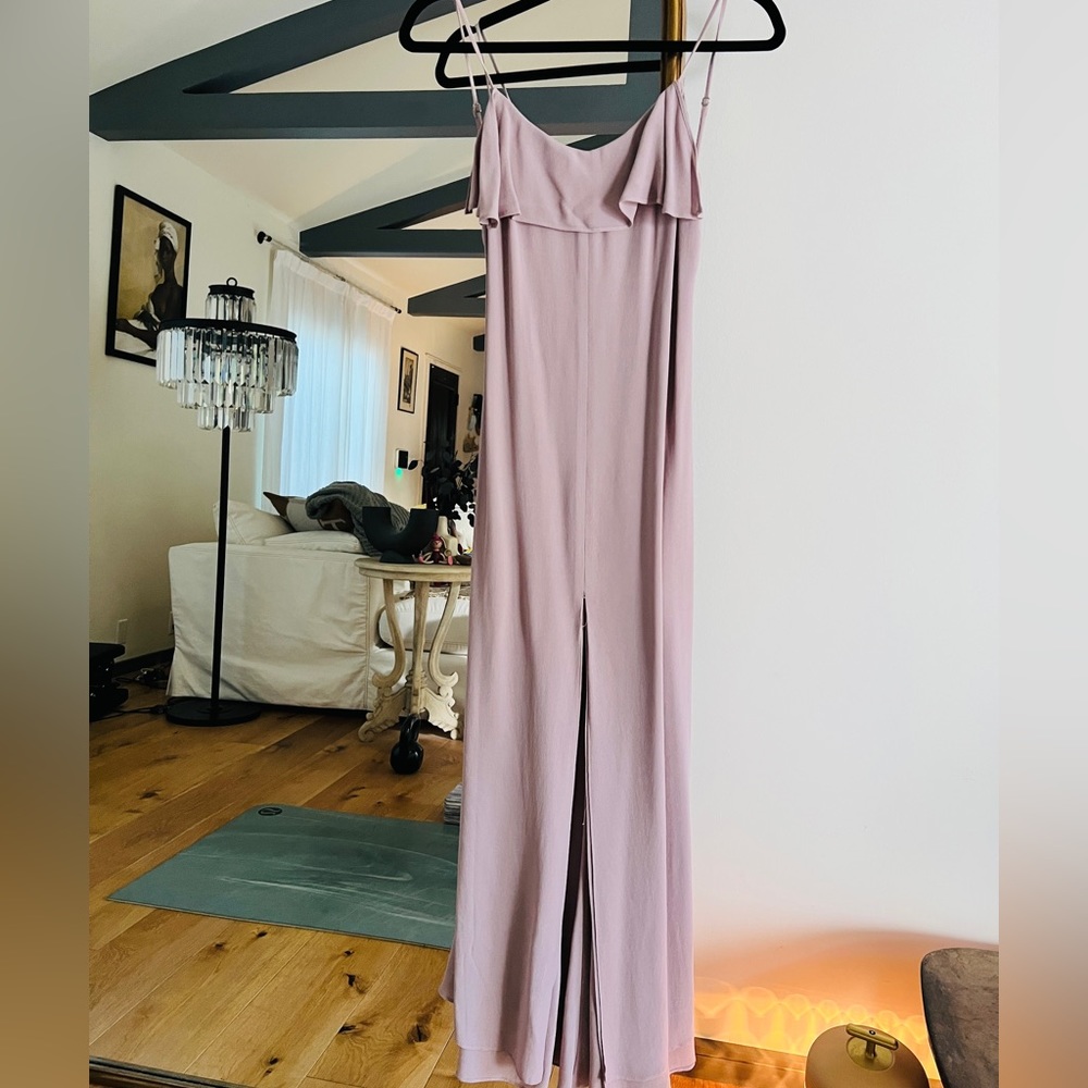 The Reformation Gown in Lilac
